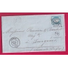 N°60 GC 1862 JARNAC CHARENTE OR DE VEILLARD POUR SURGERES CHARENTE INFERIEURE LETTRE