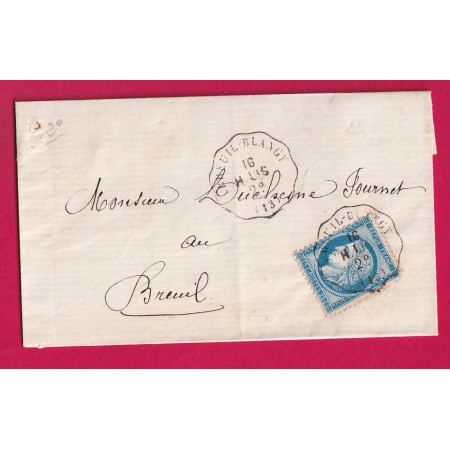N°60 CONVOYEUR STATION BREUIL BLANGY CALVADOS POUR LE BREUIL AN AUGE BUREAU PASSE INDICE 17 LETTRE