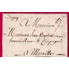 MARQUE MANUSCRIT DU PUY EN VELAY HAUTE LOIRE 1735 POUR MARSEILLE LENAIN N°1 INDICE 13 LETTRE COVER