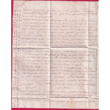 MARQUE 21 CHATEAU LANDREN  CHAUTEAULAUDREN COTES DU NORD 1815 POUR VERSAILLES INDICE 11 LETTRE COVER