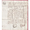 MARQUE 71 CHATEAU DU LOIR SARTHE 1807 POUR LAVAL TAXE MODIFIEE INDICE 12 LETTRE COVER