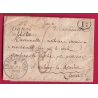 CURSIVE 22 DUN LE PALLETEAU CREUSE TYPE 13 LA SOUTERRAINE DECIME RURAL A IDENTIFIER POUR AULNAY LOIRET 1833 LETTRE COVER