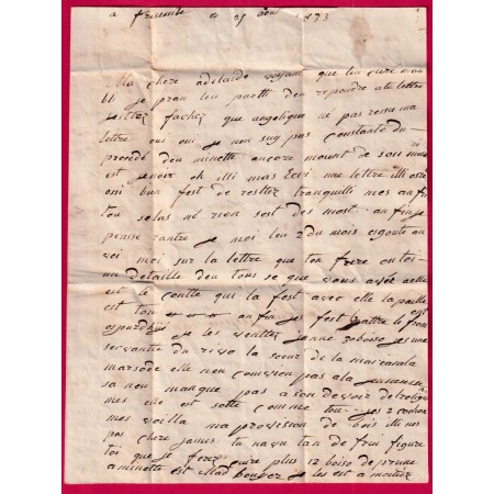CURSIVE 22 DUN LE PALLETEAU CREUSE TYPE 13 LA SOUTERRAINE DECIME RURAL A IDENTIFIER POUR AULNAY LOIRET 1833 LETTRE COVER
