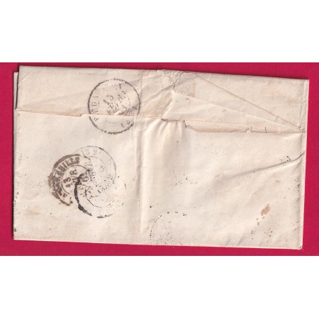 N°14 TTB PC 3561 VIC SUR AISNE OR AMBLENY POUR FAUGERES HERAULT LETTRE COVER