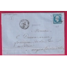 N°14 PC 1208 ESTERNAY MARNE BOITE RURALE J LA FORESTIERE POUR ANGERS MAINE ET LOIRE LETTRE COVER FRANCE