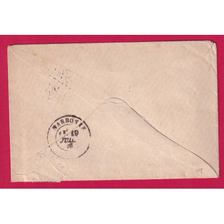 N°60 CAD TYPE 17 MARSEILLE LES CROTTES POUR NARBONNE AUDE LETTRE COVER FRANCE