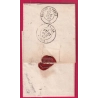 N°29 PC DU GC 4141 VERETZ INDRE ET LOIRE CAD TYPE 22 POUR PARIS LETTRE COVER FRANCE