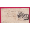 TIMBRE TAXE N°4 LITHO BORDEAUX 3 JUILLET 1871 POUR BORDEAUX COTE 1500€ LETTRE COVER FRANCE