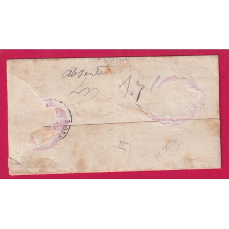 TIMBRE TAXE N°4 LITHO BORDEAUX 3 JUILLET 1871 POUR BORDEAUX COTE 1500€ LETTRE COVER FRANCE