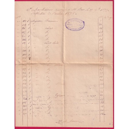 N°105 90 LEVEE EXEPTIONNELLE PARIS R DES FRANCS BOURGEOIS LEVEE E1 POUR SEPT FONDS TARN ET GARONNE RARE LETTRE COVER