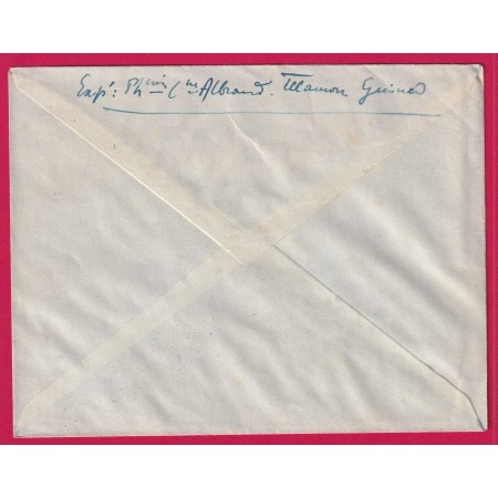 LETTRE FM SURTAXE PAR AVION MAMOU GUINEE FRANCAISE POUR DAKAR 1944 LETTRE COVER