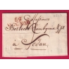 MARQUE 89 AVIGNON VAUCLUSE EN ROUGE 1817 POUR SEDAN ARDENNES INDICE 13  LETTRE COVER