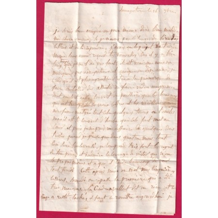 CAD TYPE 14 LA MAGISTERE TARN ET GARONNE 1841 POUR STE LIVRADE LOT ET GARONNE RARE INDICE 15 LETTRE COVER
