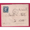 N°14 PC 687 CONVOYEUR STATION ESSAI MONTPELLIER A CETTE 2EME CONVOI POUR CETTE 1857 INDICE 17 HERAULT LETTRE COVER