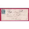 N°29 GC 3459 GARE DE LA SOUTERRAINE CREUSE + BM POUR GUERET LETTRE COVER