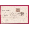 N°30 AMBULANT LYON A PARIS LOSANGE LP POUR GENEVE SUISSE LETTRE COVER