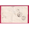 N°30 AMBULANT LYON A PARIS LOSANGE LP POUR GENEVE SUISSE LETTRE COVER