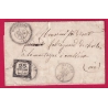TAXE N°5 CAD TYPE 16 BELLEY + CAD TYPE 24 ROSSILLON AIN POUR LA MONTAGNE D'AMBLEON LETTRE COVER