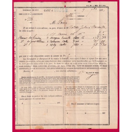 N°37 + 20 PC DU GC 1307 DIJON COTE D'OR 8 SEPTEMBRE 1871 POUR BRAZEY EN PLAINE LETTRE COVER