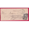LETTRE NON AFFRANCHIE TAXE N°6 + 18 RARE COMBINAISON OFFRANVILLE SEINE INFERIEURE BACQUEVILLE 2 PRESENTATIONS 1882