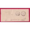 LETTRE NON AFFRANCHIE TAXE N°6 + 18 RARE COMBINAISON OFFRANVILLE SEINE INFERIEURE BACQUEVILLE 2 PRESENTATIONS 1882