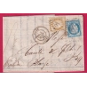 N°55 60 GC 697 CAEN CALVADOS POUR BLAYE GIRONDE LETTRE COVER