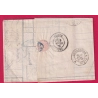 N°55 60 GC 697 CAEN CALVADOS POUR BLAYE GIRONDE LETTRE COVER