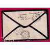 N°60 X3 GC 2619 CAD TYPE 18 NERAC LOT ET GARONNE DU 1 JANVIER 1876 POUR PARIS LETTRE COVER