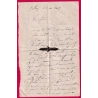 N°60 X3 GC 2619 CAD TYPE 18 NERAC LOT ET GARONNE DU 1 JANVIER 1876 POUR PARIS LETTRE COVER