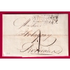 MARQUE PETITE POSTE BORDEAUX 1818 TAXE LOCALE 1 POUR BORDEAUX GIRONDE LETTRE COVER