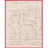 CURSIVE 48 LA HAYE DU PUITS MANCHE + PP ROUGE CAD TYPE 12 PERIERS POUR COUTANCES 1838 INDICE 10 LETTRE COVER