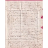 CURSIVE 48 LA HAYE DU PUITS MANCHE + PP ROUGE CAD TYPE 12 PERIERS POUR COUTANCES 1838 INDICE 10 LETTRE COVER