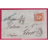 N°16 PC 3471 VALENCE SUR RHONE DROME APRES LE DEPART POUR CREST LETTRE COVER