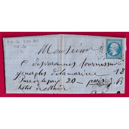 N°22 PC DU GC 3180BIS RODEZ AVEYRON POUR PARIS INDICE 20 LETTRE COVER