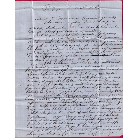 N°22 PC DU GC 3180BIS RODEZ AVEYRON POUR PARIS INDICE 20 LETTRE COVER