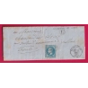 N°29 GC 573 BOURGANEUF CREUSE BOITE RURALE L BOSMOREAU LES MINES POUR VALLIERE LETTRE COVER