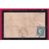 N°60 TIMBRE REUTILISE FRAUDE POSTALE NON TAXEE GC 2211 MAREUIL SUR ARNON CHER POUR CHEZAL BENOIT LETTRE COVER