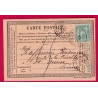 N°65 CARTE PRECUSEUR TAXEE 15C MANUSCRIT PARIS LA CHAPELLE ST DENIS POUR ST OUEN SEINE LETTRE COVER