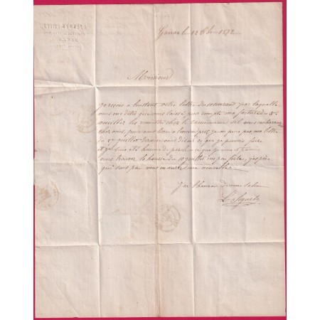 N°60 GC 1533 FOIX SUR ARIEGE BOITE RURALE L GANAC ETIQUETTE AU DOS POUR CASTRES TARN LETTRE COVER