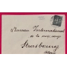N°130CAD ALLEMAND UCKANGE MOSELLE 1919 POUR STRASBOURG BAS RHIN LETTRE COVER