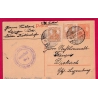 ENTIER GERMANIA MORHANGE MOSELLE POUR DIEKIRCH LUXEMBOURG CENSURE ?? LETTRE COVER