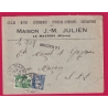 N°717 719 RECOMMANDE PROVISOIRE LA MACHINE NIEVRE 1946 POUR MACON LETTRE COVER