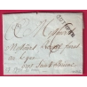MARQUE QUIMPER FINISTERE LENAIN N°7 1791 POUR LEGUE ST BRIEUC COTES DU NORD INDICE 12 LETTRE COVER