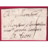 MARQUE NIMES GARD 1752 LENAIN N°5 INDICE 11 POUR LYON RHONE LETTRE COVER