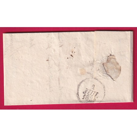 MARQUE 40 MER LOIR ET CHER DIMENSIONS 20 X 11.5 NON SIGNALE PAR POTHION 1830 POUR BLOIS LETTRE COVER