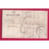 MARQUE 70 PERRECY SAONE ET LOIRE 1829 POUR AUTUN INDICE 11 LETTRE COVER