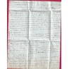 MARQUE 54 L'ORIENT LORIENT MORBIHAN 1793 POUR BORDEAUX INDICE 10 LETTRE COVER