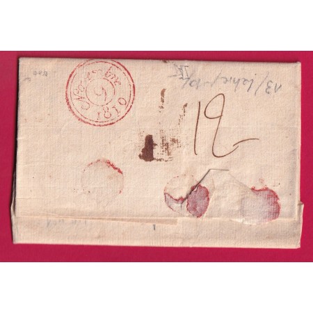 MARQUE 64 ST PALAIS BASSES PYRENEES POUR PARIS 1811 LETTRE COVER