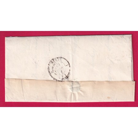 TAXE TAMPON 25 OMBREE CAD TYPE 14 VILLERS BRETONNEUX SOMME 1851 POUR PARIS LETTRE COVER