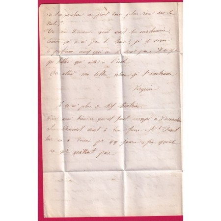 TAXE TAMPON 25 OMBREE CAD TYPE 14 VILLERS BRETONNEUX SOMME 1851 POUR PARIS LETTRE COVER